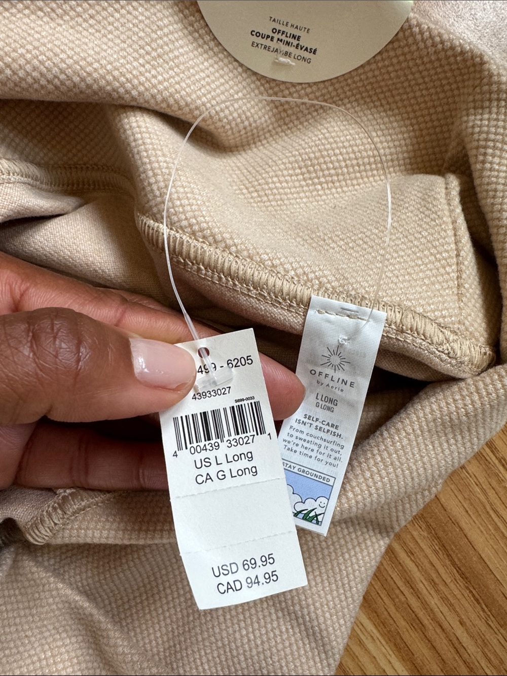 Aerie Offline Coupe Slit 34” Leggings ✨NWT✨ size L Long - Picture 6 of 11